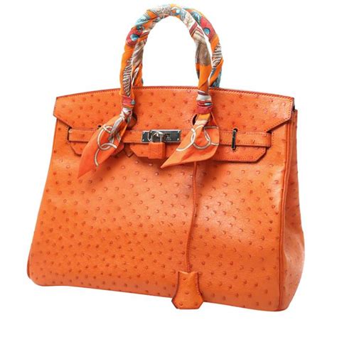 borsa hermes birkin arancione